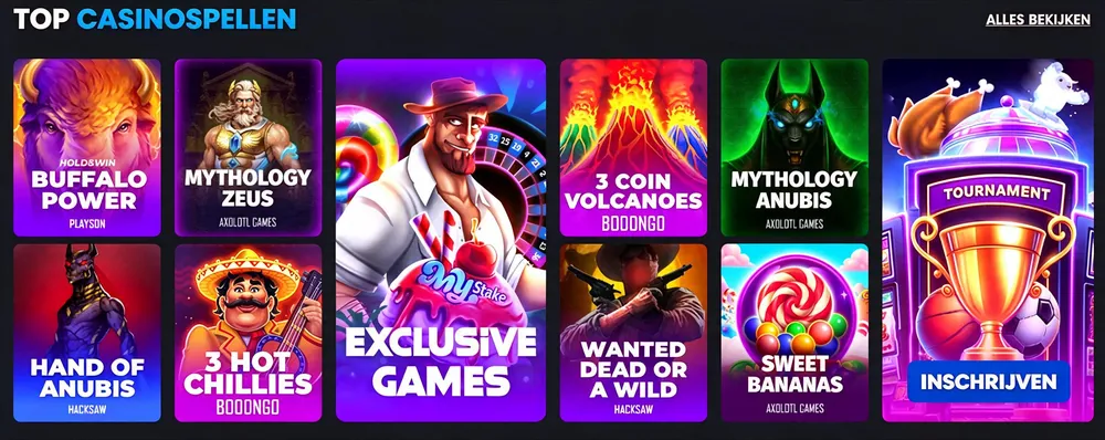 MyStake Casino Spellen